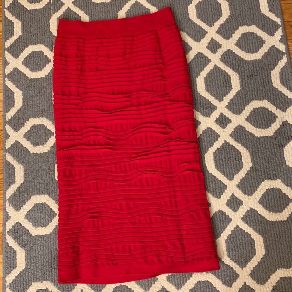 Red Pencil Skirt